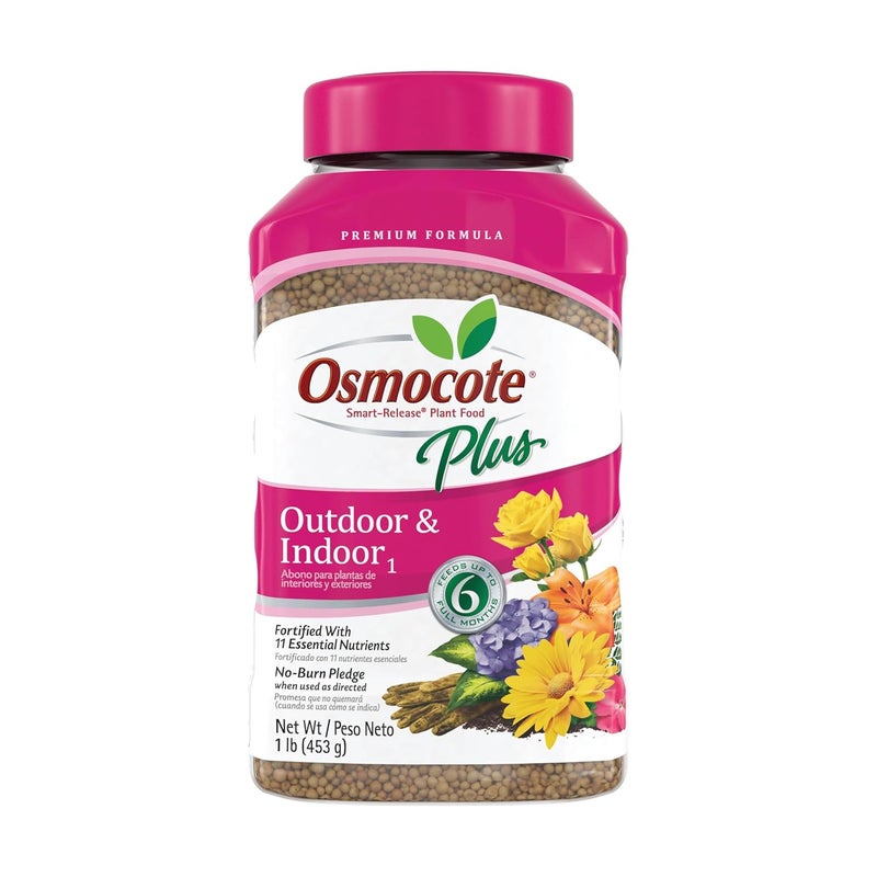 Osmocote Plus Smart-Release Plant Food for Outdoor & Indoor Use, 1 lb - Image 1